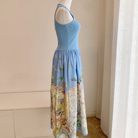 Alemais Anouk Sky Blue Mid-Length Dress - Picture 10 of 16